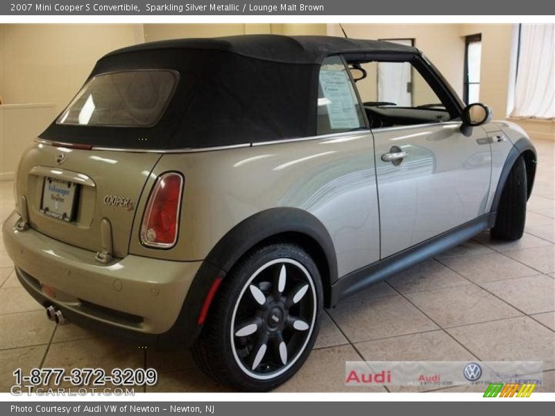 Sparkling Silver Metallic / Lounge Malt Brown 2007 Mini Cooper S Convertible