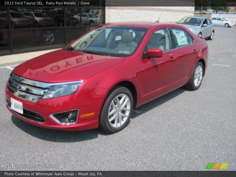 Ruby Red Metallic / Dune 2013 Ford Taurus SEL