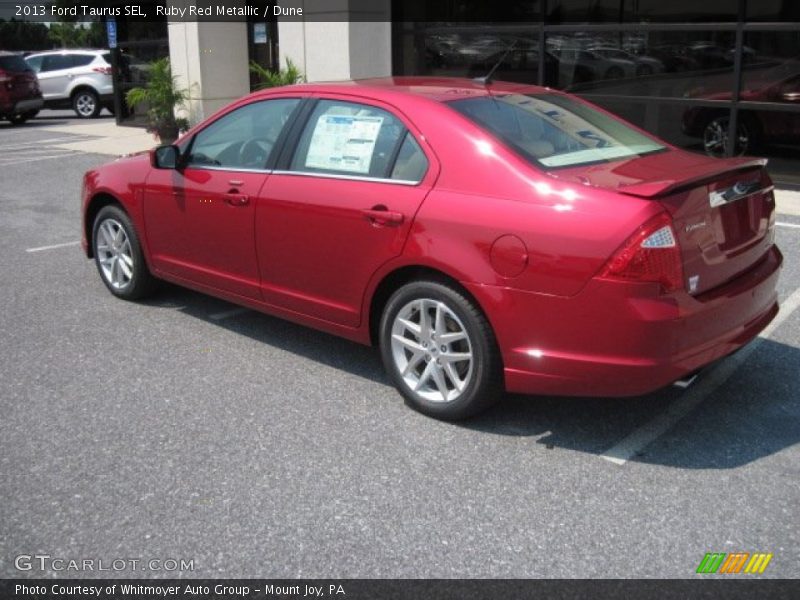 Ruby Red Metallic / Dune 2013 Ford Taurus SEL