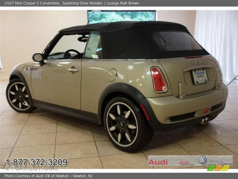 Sparkling Silver Metallic / Lounge Malt Brown 2007 Mini Cooper S Convertible
