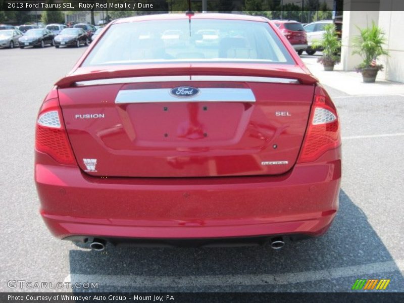 Ruby Red Metallic / Dune 2013 Ford Taurus SEL