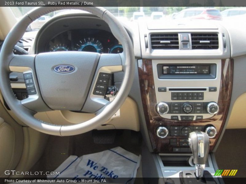 Ruby Red Metallic / Dune 2013 Ford Taurus SEL