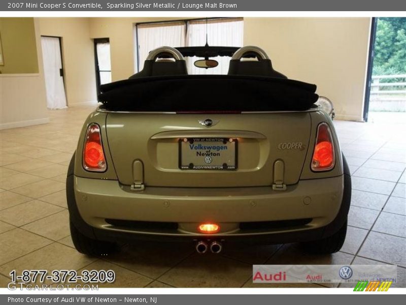 Sparkling Silver Metallic / Lounge Malt Brown 2007 Mini Cooper S Convertible