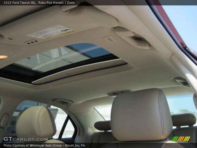 Ruby Red Metallic / Dune 2013 Ford Taurus SEL