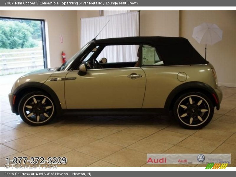 Sparkling Silver Metallic / Lounge Malt Brown 2007 Mini Cooper S Convertible