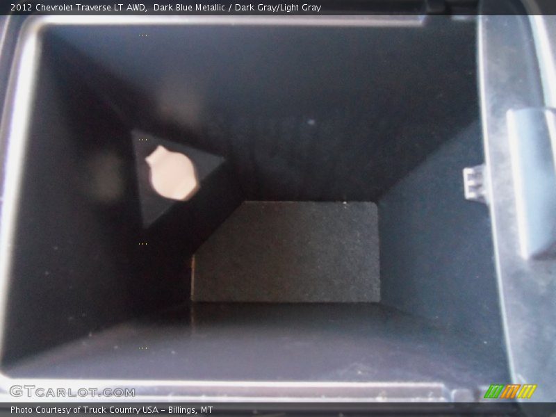 Dark Blue Metallic / Dark Gray/Light Gray 2012 Chevrolet Traverse LT AWD