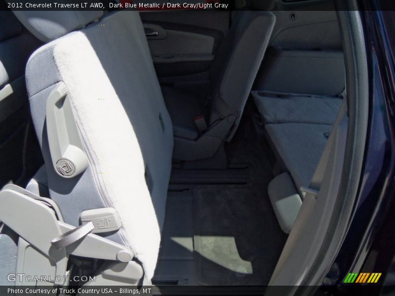 Dark Blue Metallic / Dark Gray/Light Gray 2012 Chevrolet Traverse LT AWD