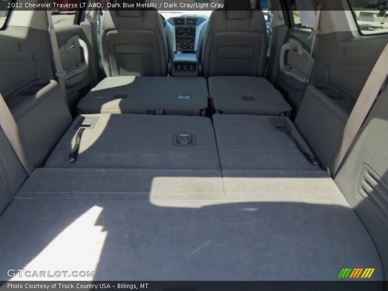Dark Blue Metallic / Dark Gray/Light Gray 2012 Chevrolet Traverse LT AWD