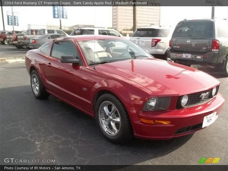 Dark Candy Apple Red / Medium Parchment 2009 Ford Mustang GT Premium Coupe