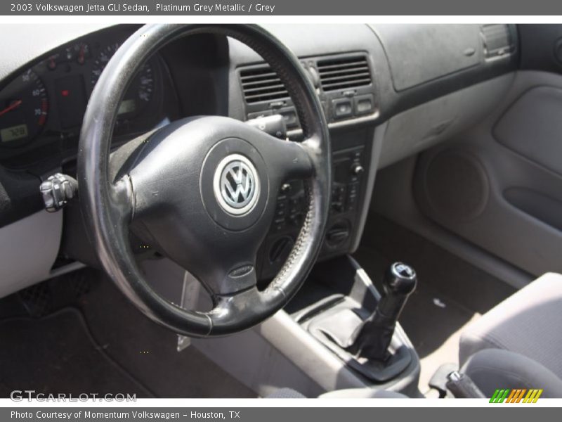 Platinum Grey Metallic / Grey 2003 Volkswagen Jetta GLI Sedan