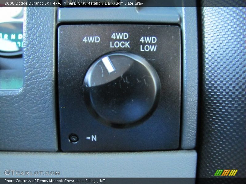 Controls of 2008 Durango SXT 4x4