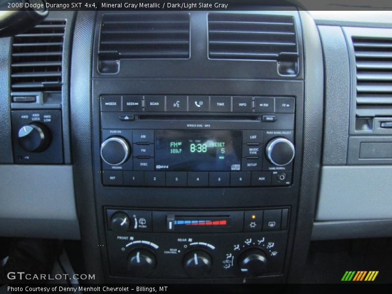 Controls of 2008 Durango SXT 4x4