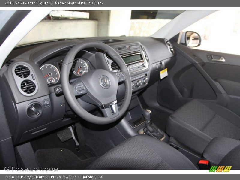 Reflex Silver Metallic / Black 2013 Volkswagen Tiguan S