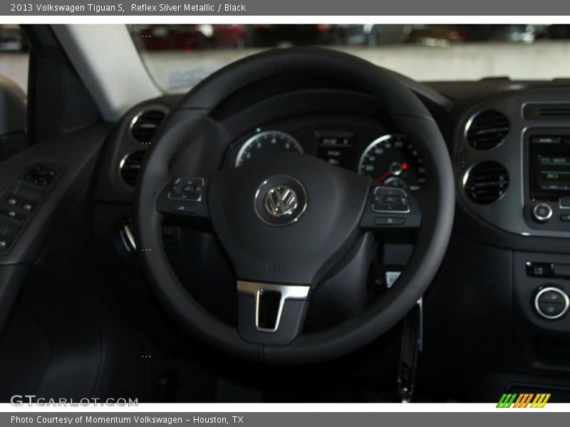 Reflex Silver Metallic / Black 2013 Volkswagen Tiguan S