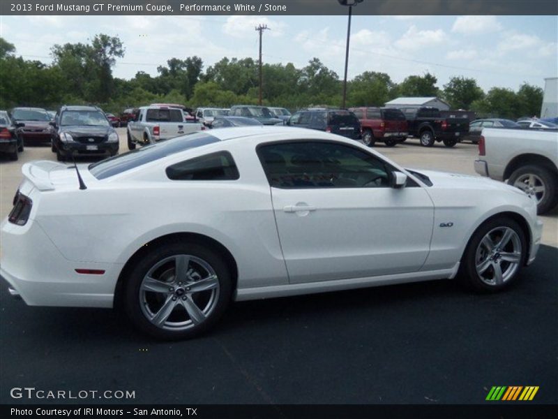 Performance White / Stone 2013 Ford Mustang GT Premium Coupe