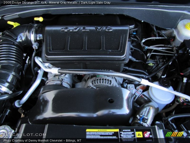  2008 Durango SXT 4x4 Engine - 4.7 Liter SOHC 16-Valve Flex-Fuel V8