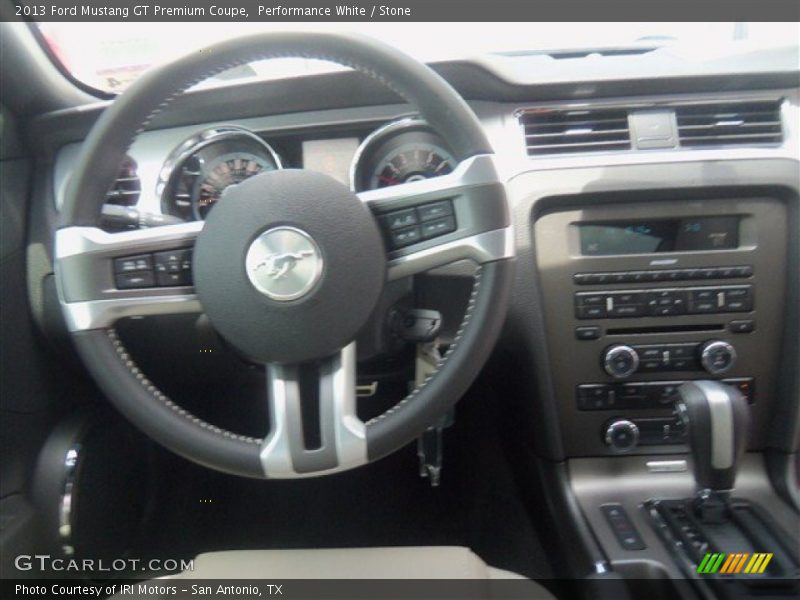 Performance White / Stone 2013 Ford Mustang GT Premium Coupe