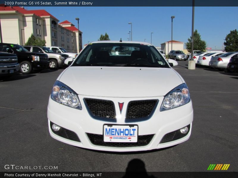 Summit White / Ebony 2009 Pontiac G6 V6 Sedan