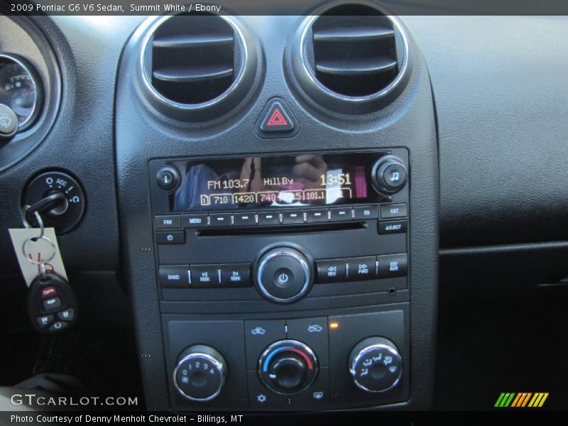 Summit White / Ebony 2009 Pontiac G6 V6 Sedan