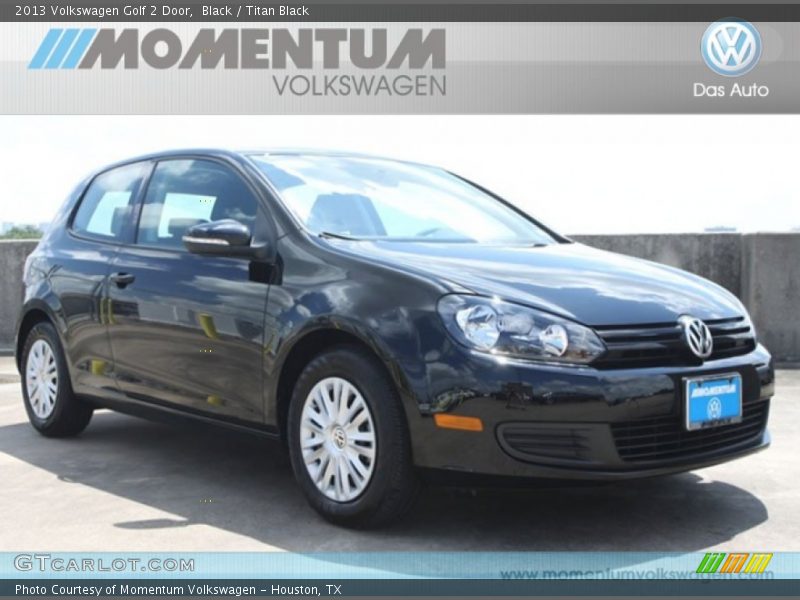 Black / Titan Black 2013 Volkswagen Golf 2 Door