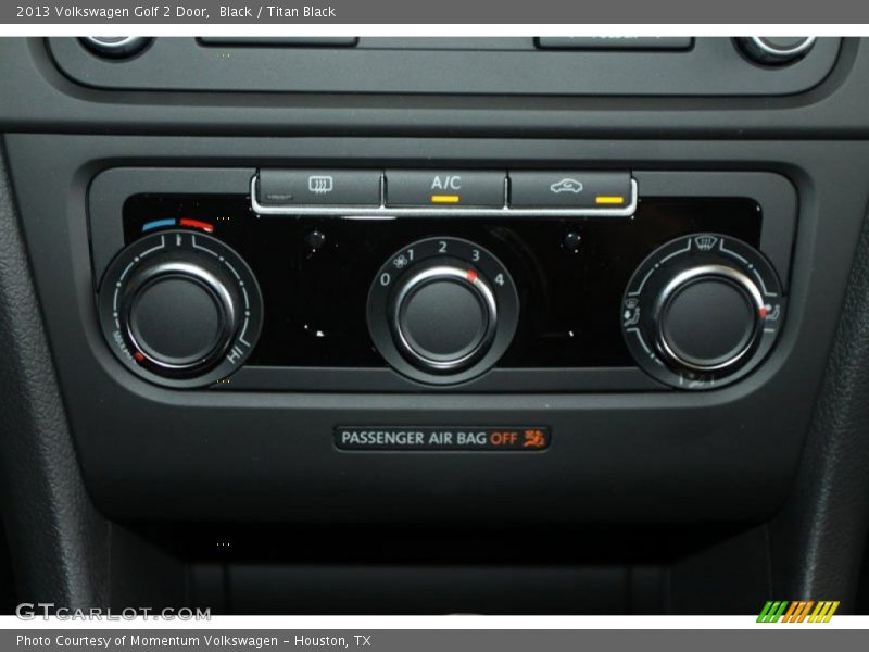 Controls of 2013 Golf 2 Door