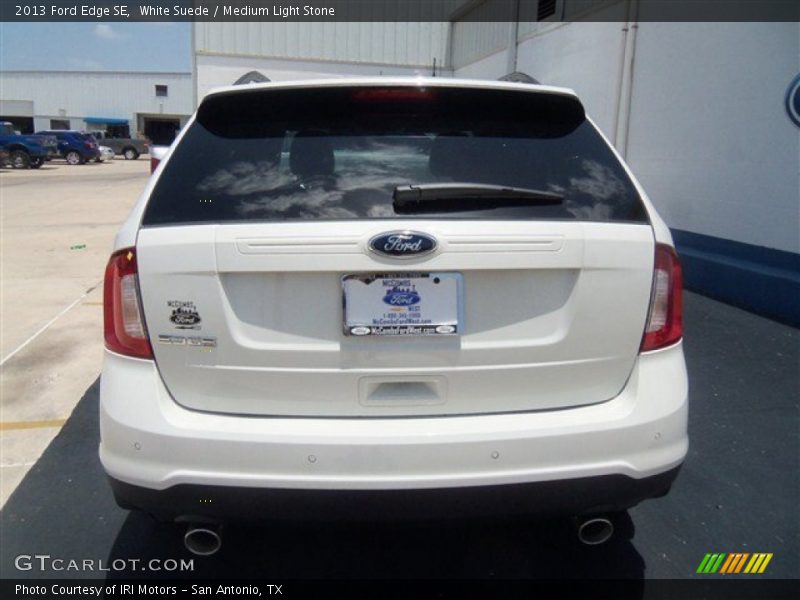 White Suede / Medium Light Stone 2013 Ford Edge SE