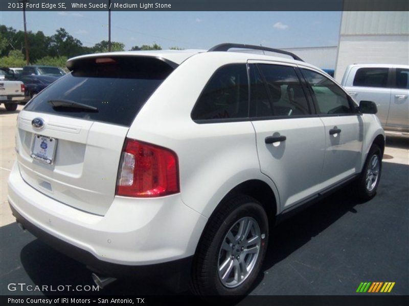 White Suede / Medium Light Stone 2013 Ford Edge SE