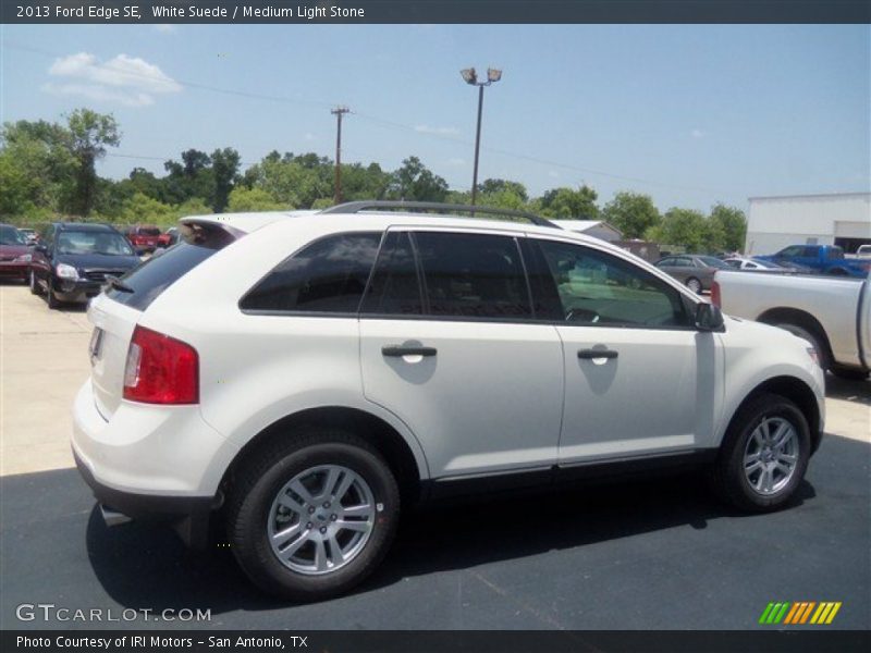 White Suede / Medium Light Stone 2013 Ford Edge SE
