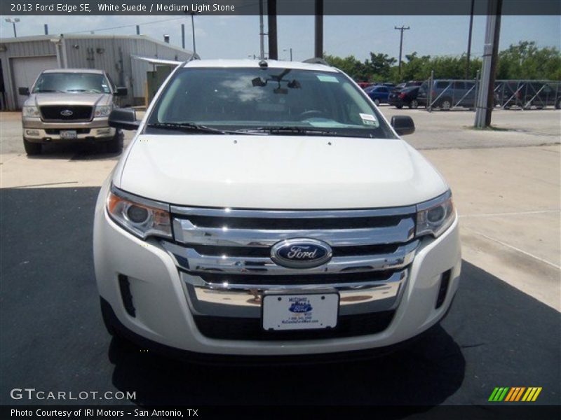White Suede / Medium Light Stone 2013 Ford Edge SE