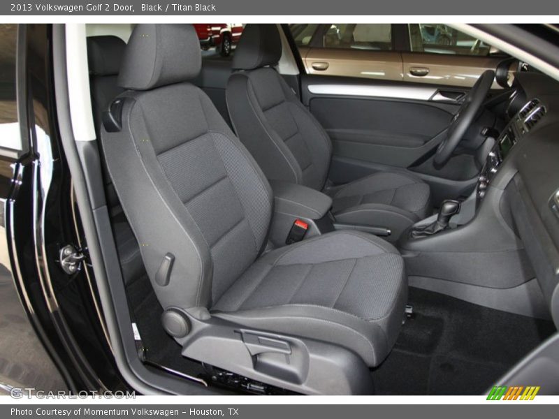 Front Seat of 2013 Golf 2 Door