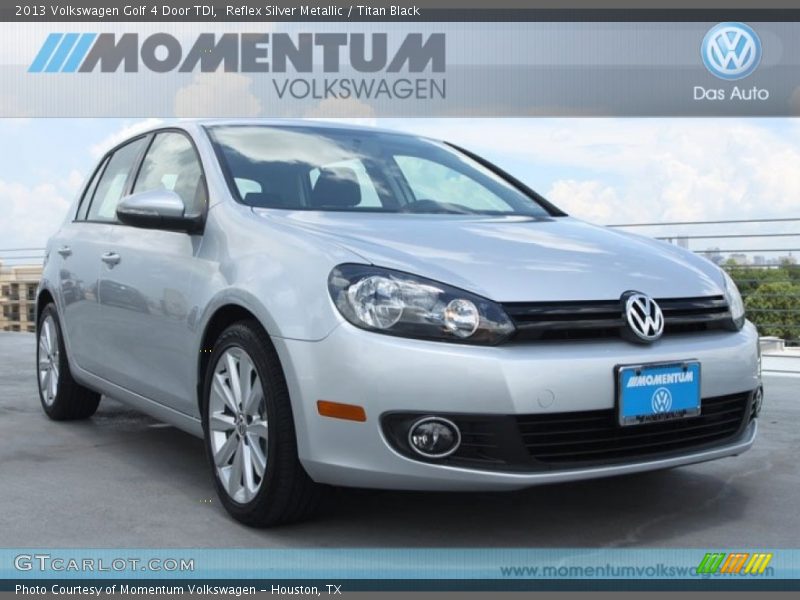 Reflex Silver Metallic / Titan Black 2013 Volkswagen Golf 4 Door TDI