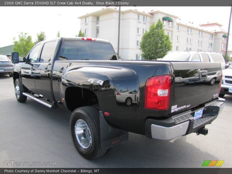 Onyx Black / Ebony 2009 GMC Sierra 3500HD SLT Crew Cab 4x4 Dually
