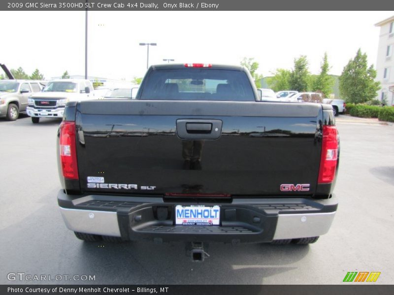 Onyx Black / Ebony 2009 GMC Sierra 3500HD SLT Crew Cab 4x4 Dually