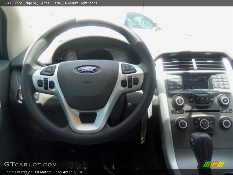 White Suede / Medium Light Stone 2013 Ford Edge SE