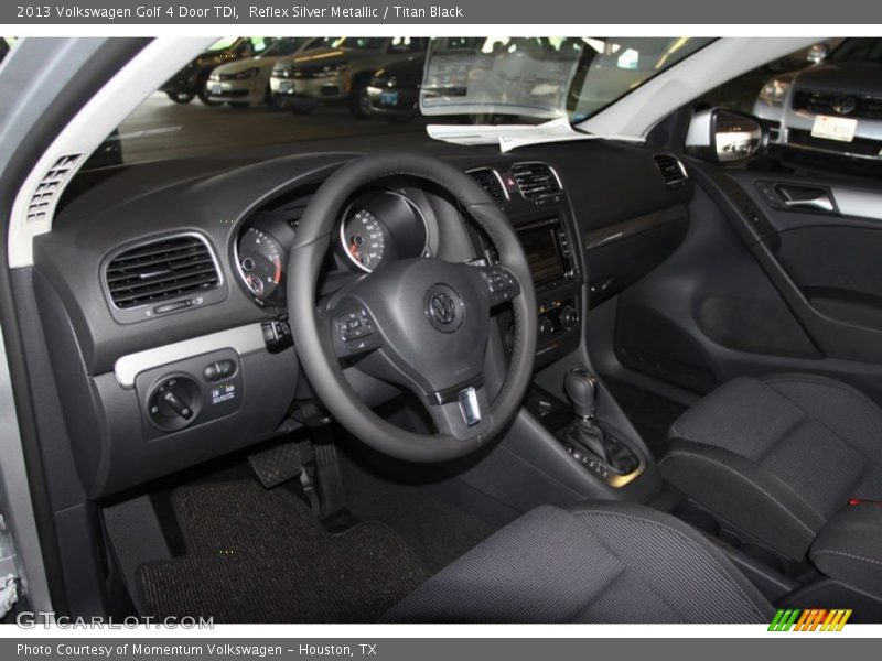 Reflex Silver Metallic / Titan Black 2013 Volkswagen Golf 4 Door TDI