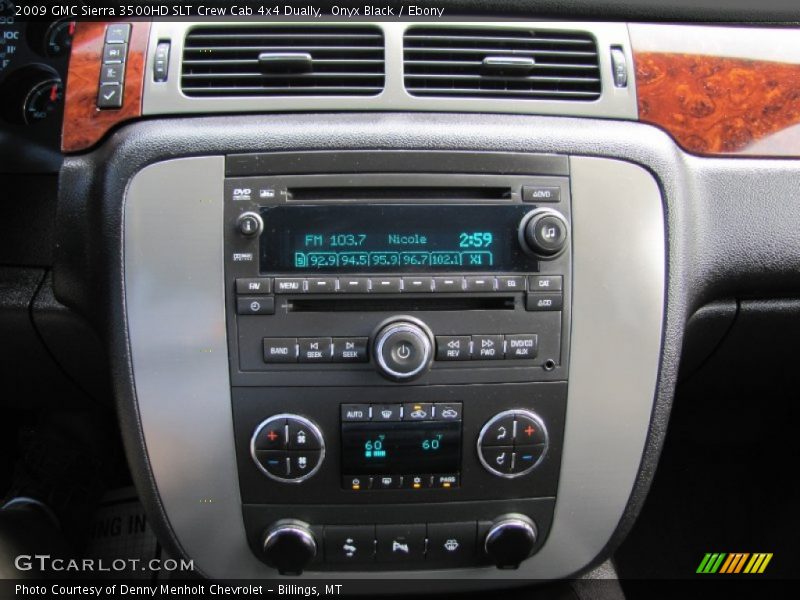 Controls of 2009 Sierra 3500HD SLT Crew Cab 4x4 Dually