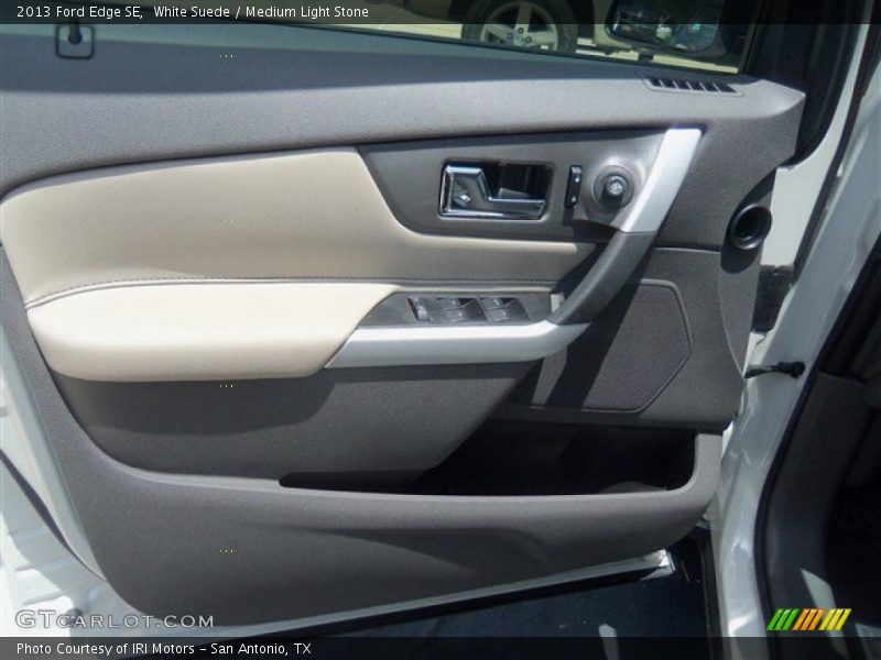White Suede / Medium Light Stone 2013 Ford Edge SE