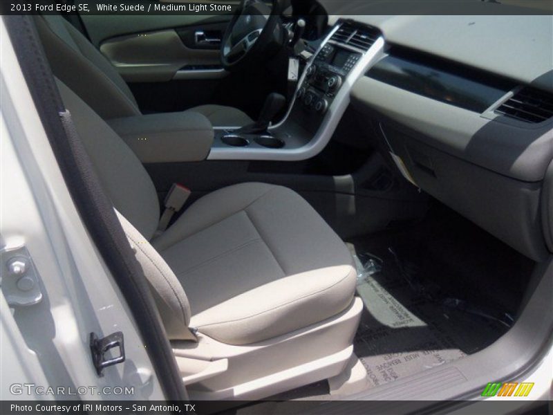 White Suede / Medium Light Stone 2013 Ford Edge SE