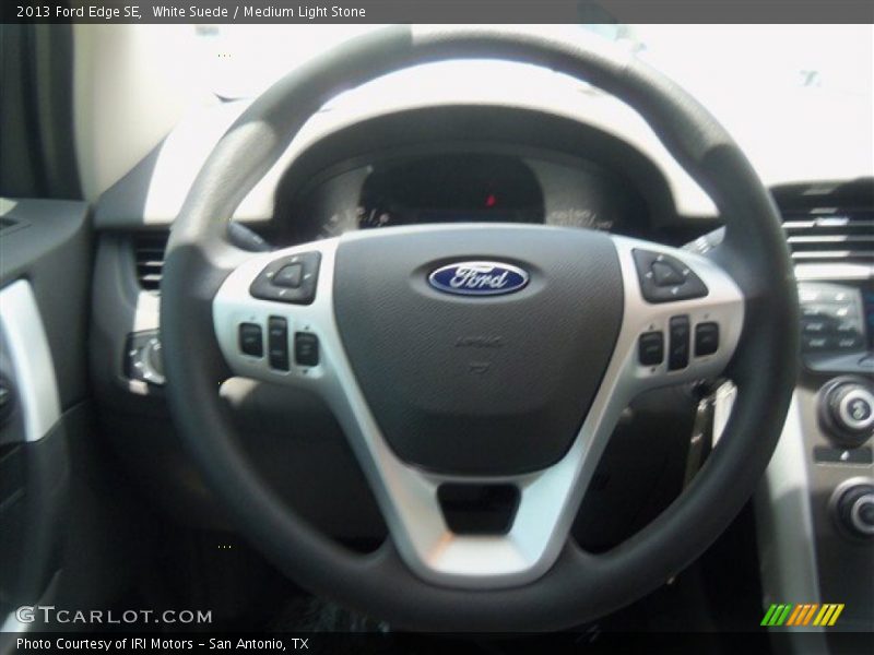 White Suede / Medium Light Stone 2013 Ford Edge SE