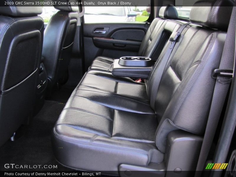Rear Seat of 2009 Sierra 3500HD SLT Crew Cab 4x4 Dually