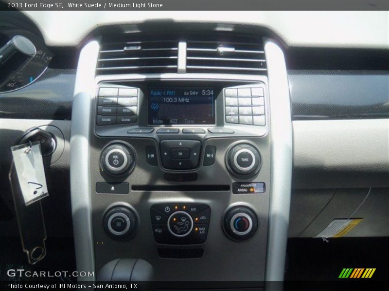 White Suede / Medium Light Stone 2013 Ford Edge SE