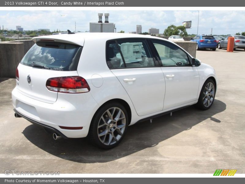 Candy White / Interlagos Plaid Cloth 2013 Volkswagen GTI 4 Door
