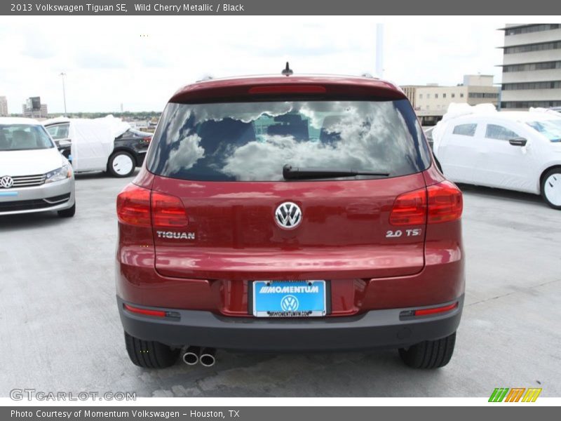 Wild Cherry Metallic / Black 2013 Volkswagen Tiguan SE