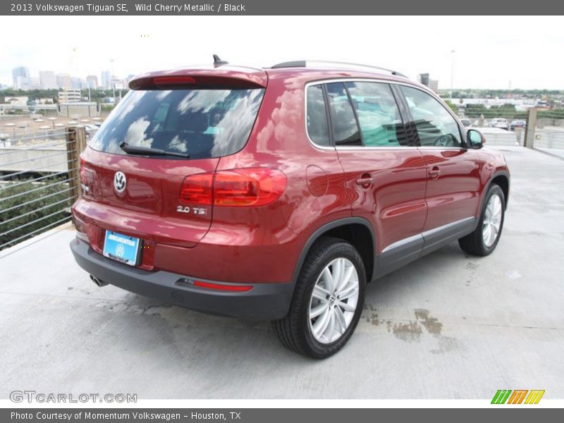 Wild Cherry Metallic / Black 2013 Volkswagen Tiguan SE