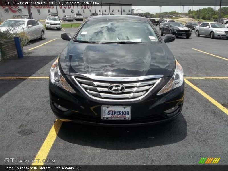 Midnight Black / Black 2013 Hyundai Sonata Limited 2.0T