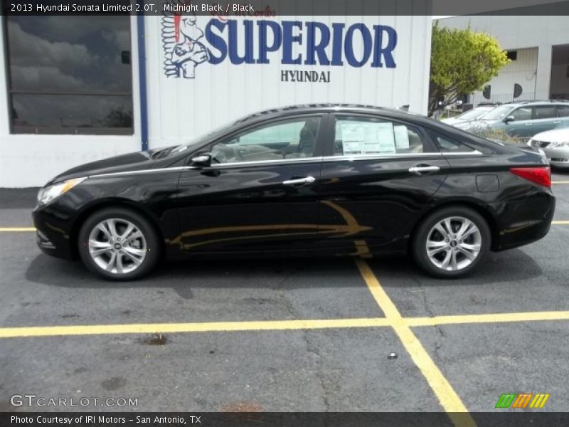 Midnight Black / Black 2013 Hyundai Sonata Limited 2.0T