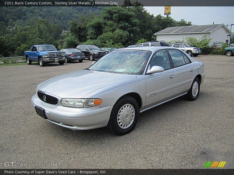 Sterling Silver Metallic / Medium Gray 2001 Buick Century Custom