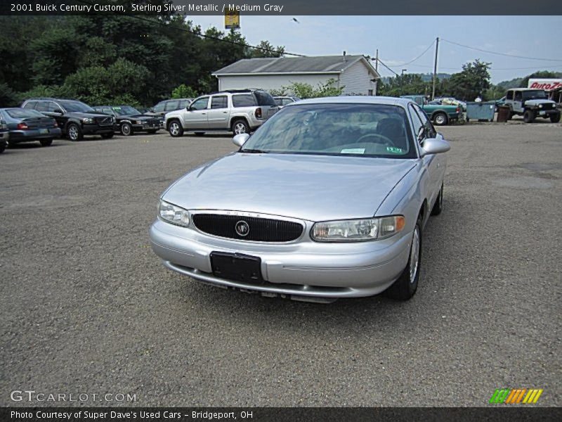 Sterling Silver Metallic / Medium Gray 2001 Buick Century Custom