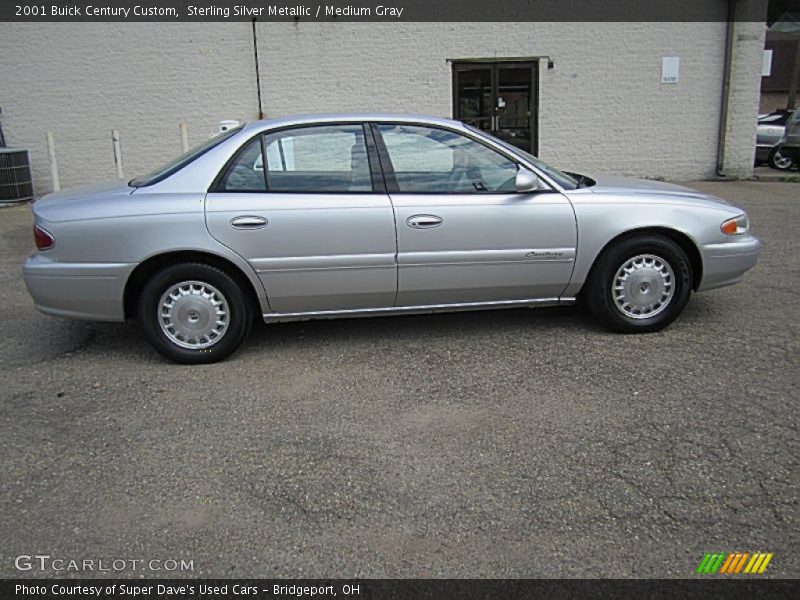 Sterling Silver Metallic / Medium Gray 2001 Buick Century Custom