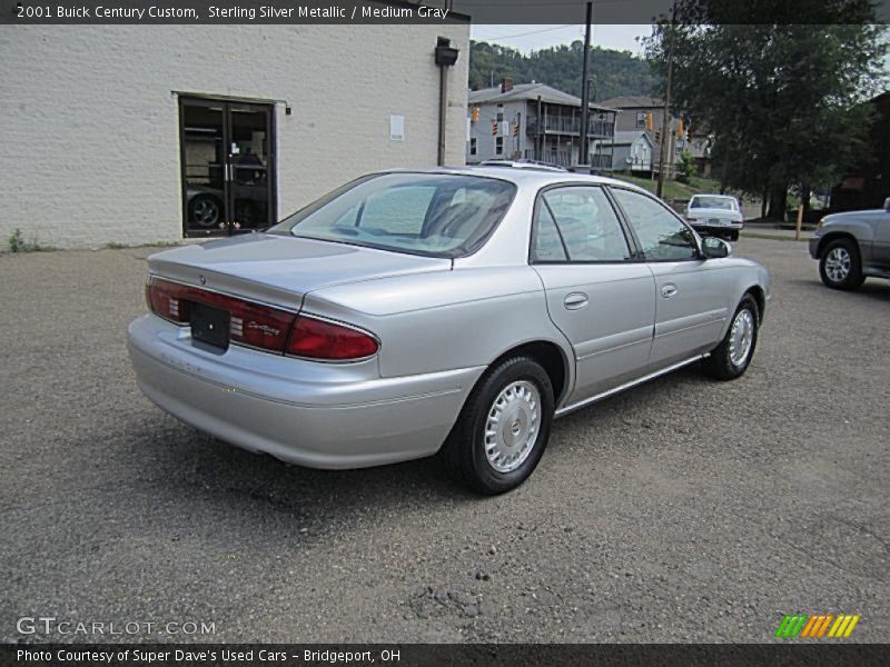 Sterling Silver Metallic / Medium Gray 2001 Buick Century Custom